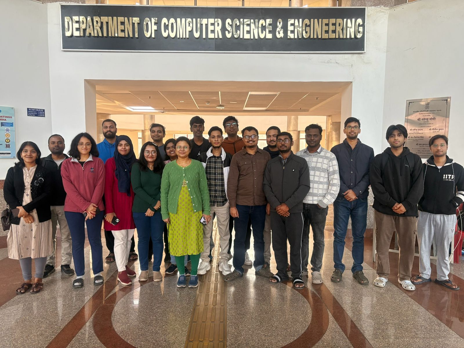 Drisha Lab group at IIT Patna Academic Building